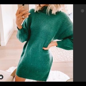 Vici mock neck sweater dress